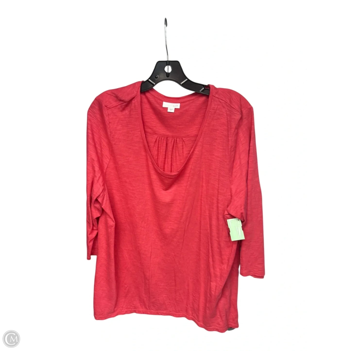 Top 3/4 Sleeve By J. Jill In Pink, Size: Xl