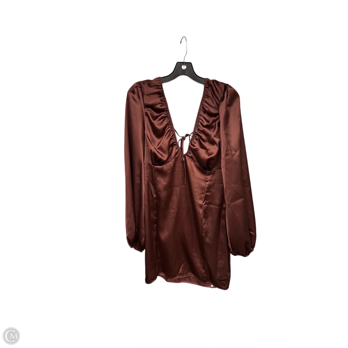 Dress Party Midi By Asos In Maroon, Size: 12