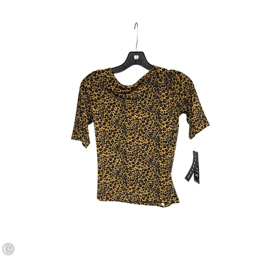 Top Short Sleeve By A Byer In Animal Print, Size: M