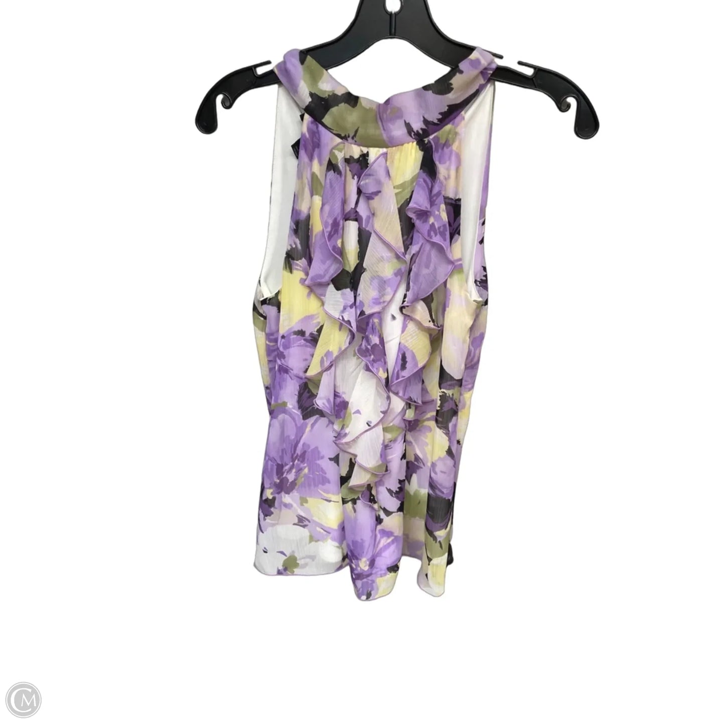 Top Sleeveless By A Byer In Purple & Yellow, Size: M