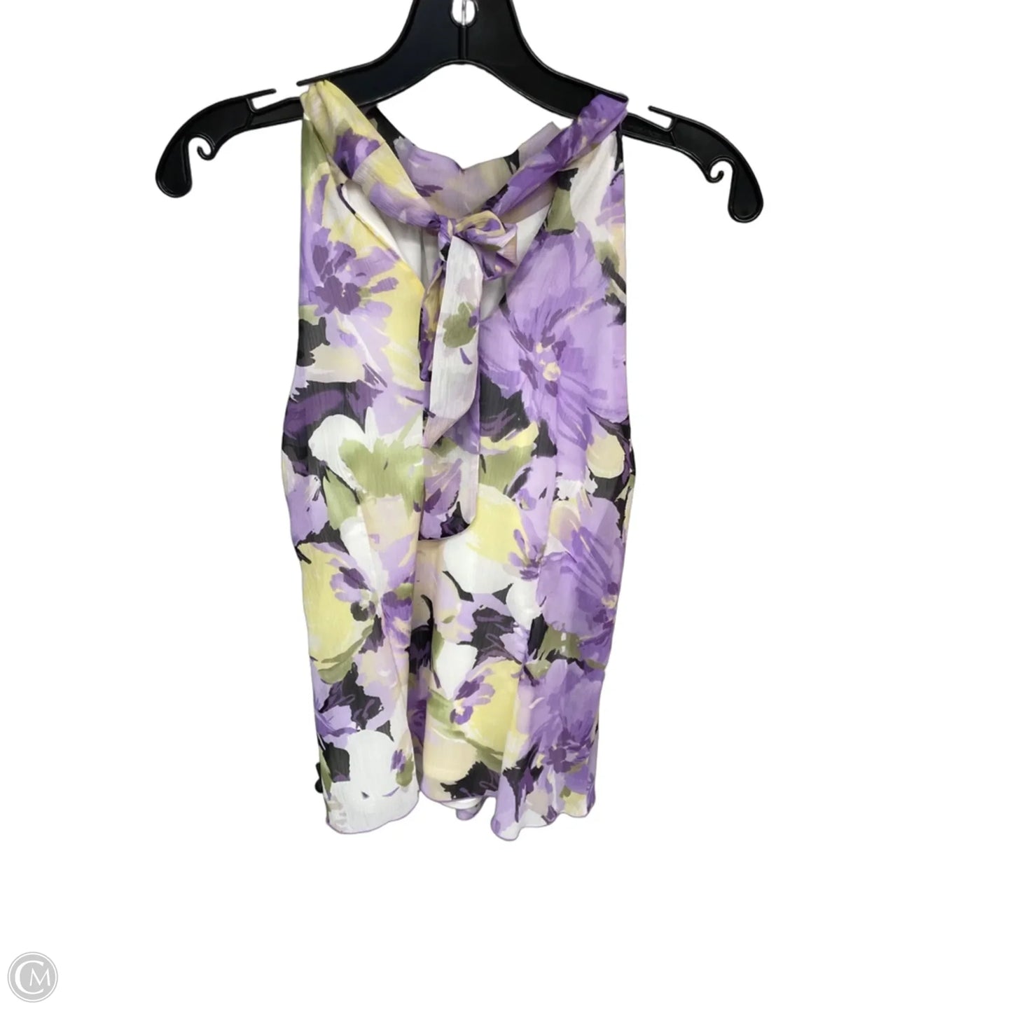 Top Sleeveless By A Byer In Purple & Yellow, Size: M