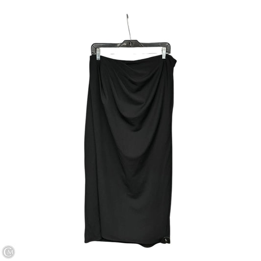 Skirt Maxi By Abercrombie And Fitch In Black, Size: L