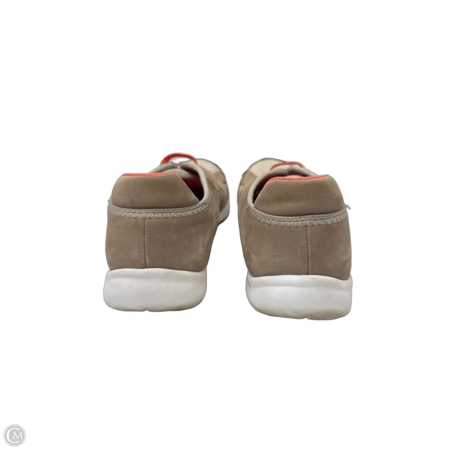 Shoes Flats By Clarks In Orange & Tan, Size: 8