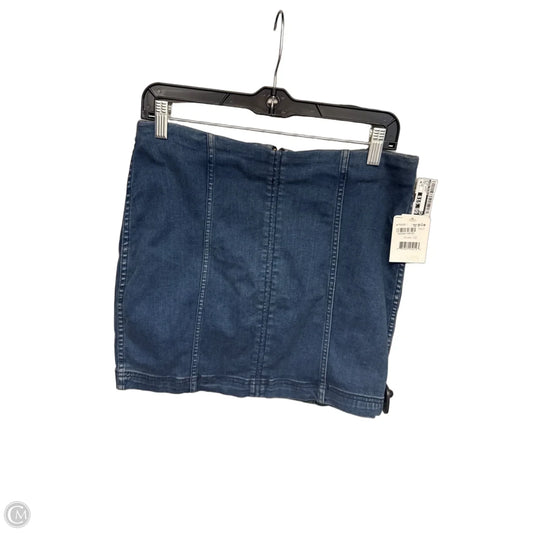 Skirt Midi By Free People In Blue Denim, Size: 12