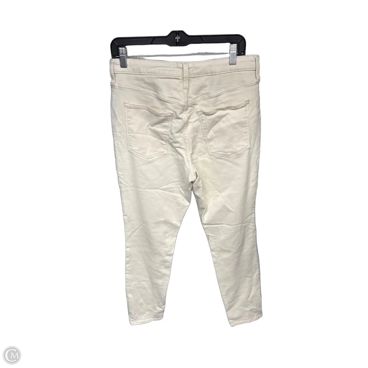 Jeans Skinny By Universal Thread In Cream Denim, Size: 10