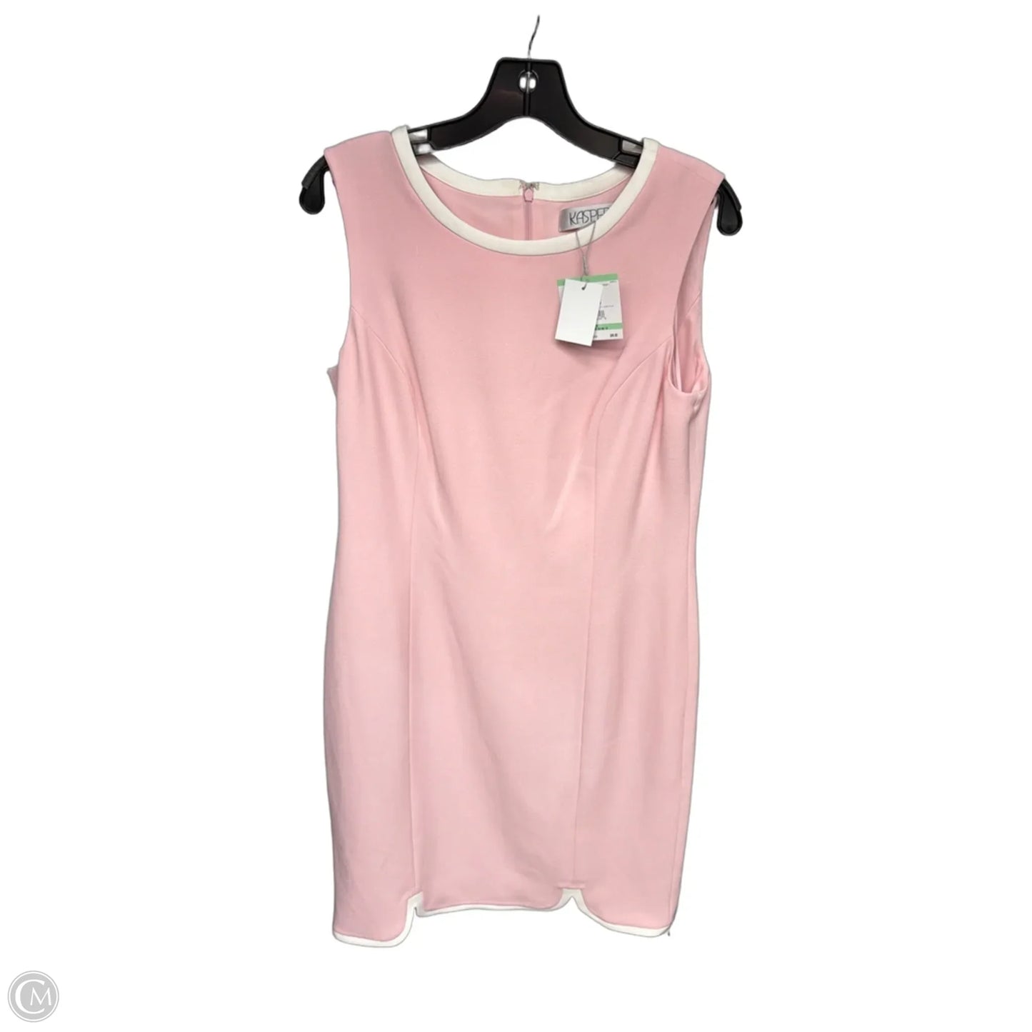 Dress Work By Kasper In Pink & White, Size: 8