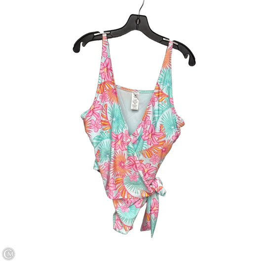 Swimsuit By Members Mark In Green & Pink, Size: Xxl