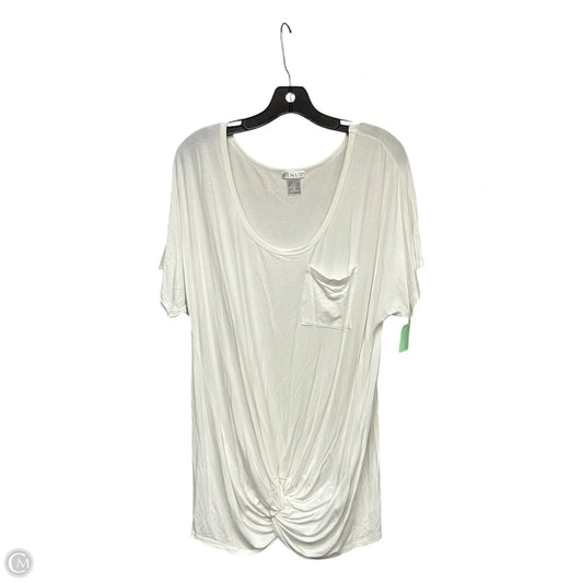 Tunic Short Sleeve By Venus In White, Size: L