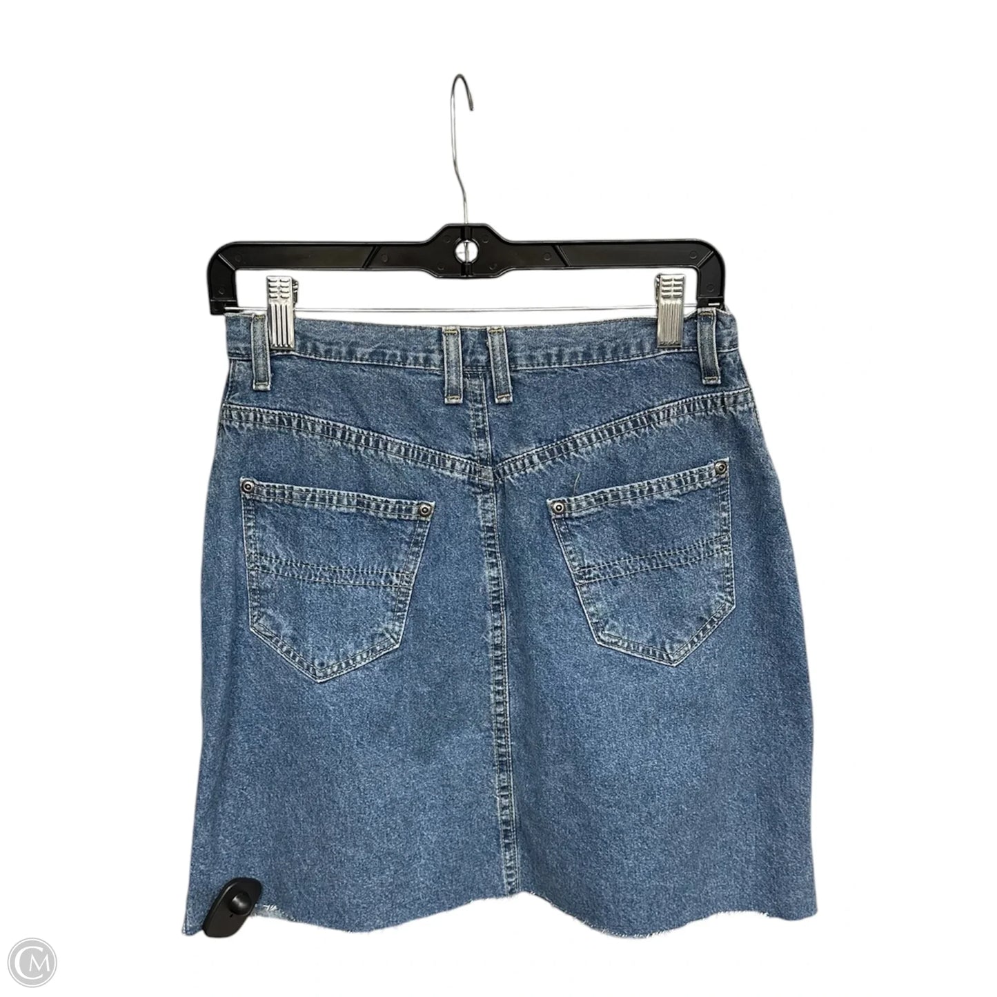 Skirt Midi By Liz Claiborne In Blue Denim, Size: 8