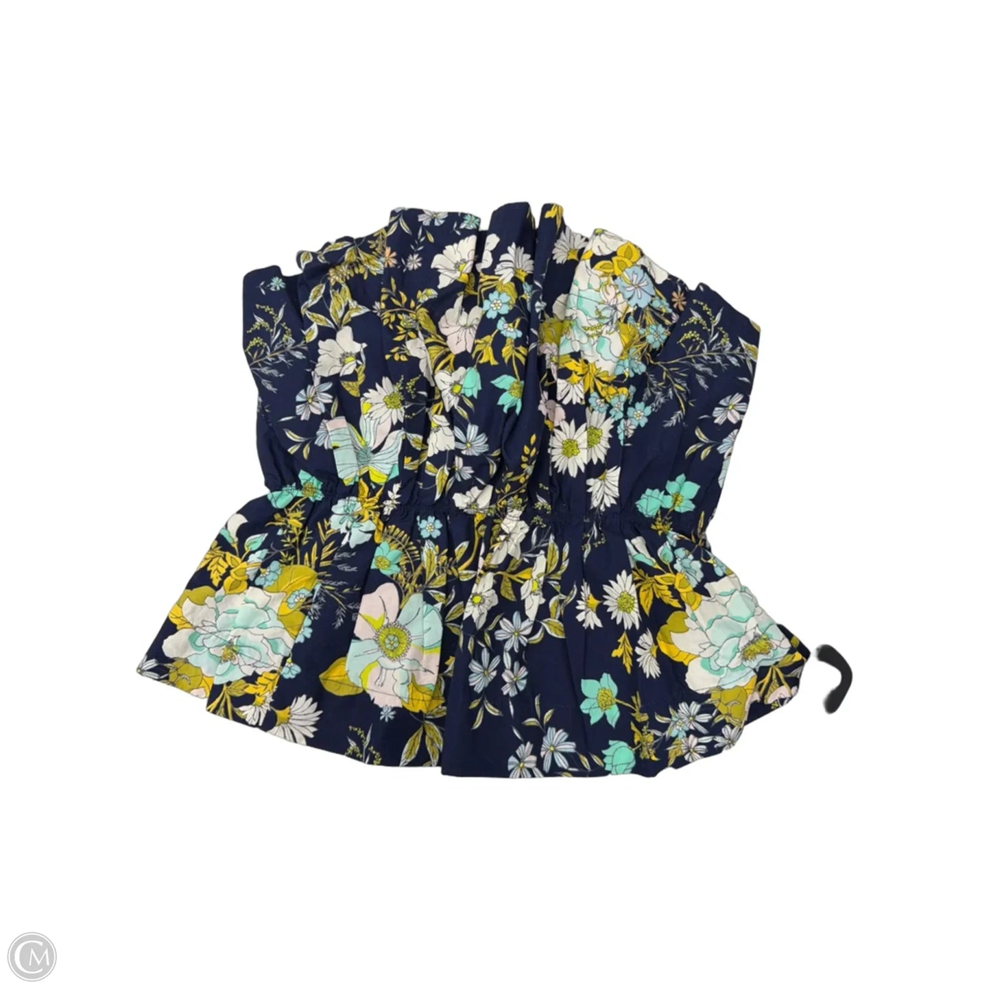 Top Sleeveless By Anthropologie In Blue & Yellow, Size: M