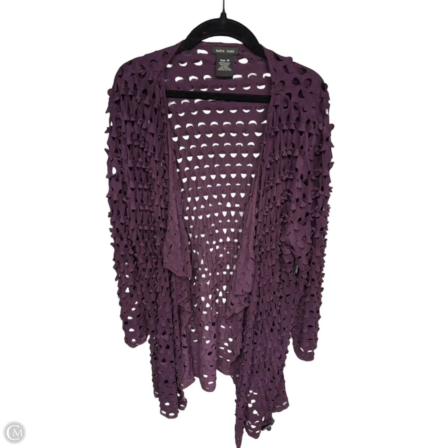 Cardigan By Clothes Mentor In Purple, Size: M