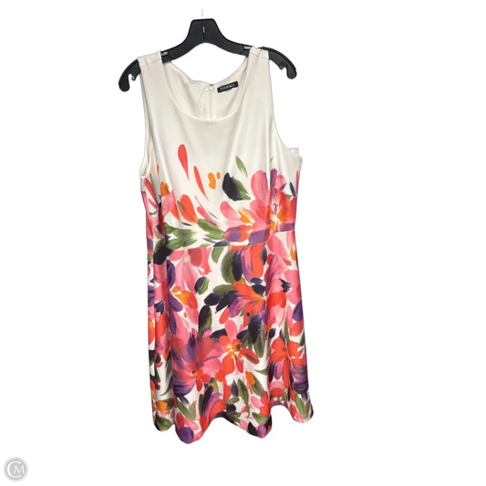 Dress Party Midi By Roz And Ali In Floral Print, Size: 16