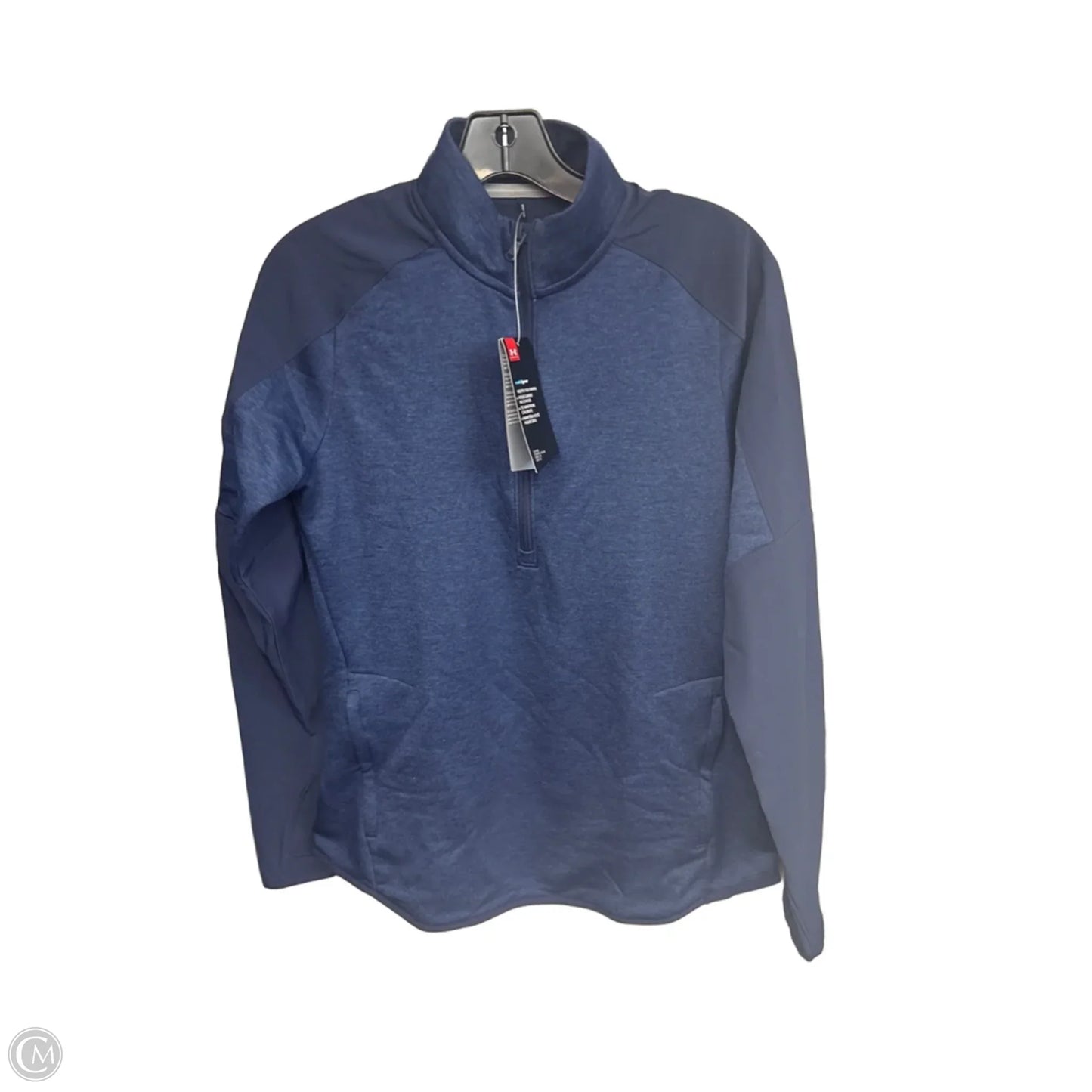 Athletic Jacket By Under Armour In Navy, Size: M