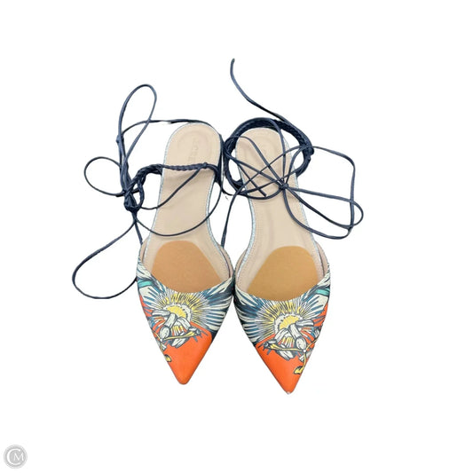 Sandals Flats By J. Crew In Orange, Size: 9