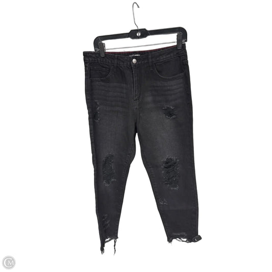 Jeans Straight By Fashion Nova In Black Denim, Size: M