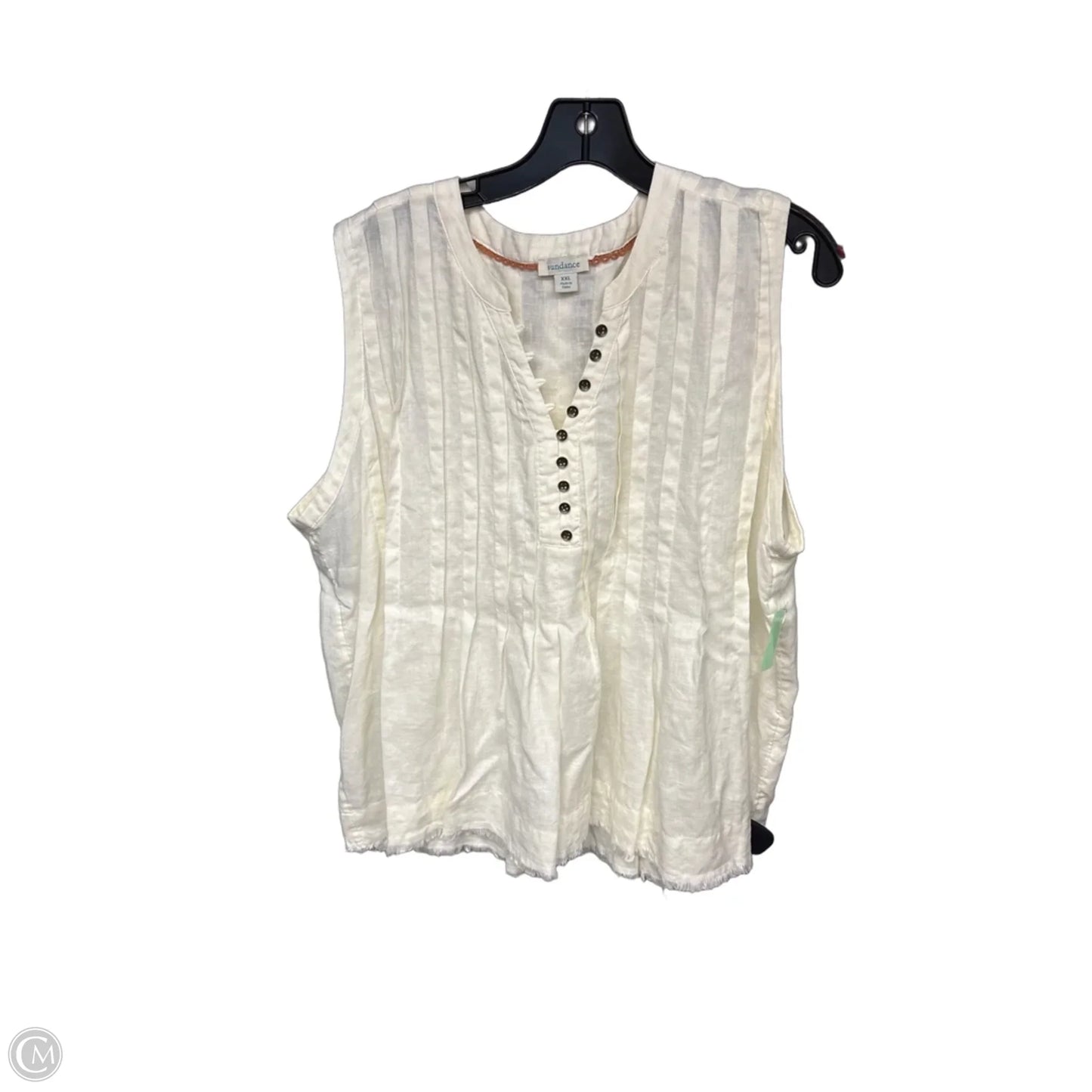 Top Sleeveless By Sundance In Cream, Size: Xxl