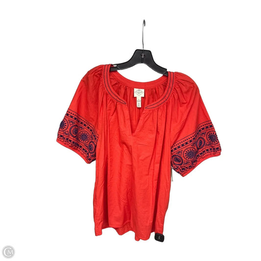 Top Short Sleeve By St Johns Bay In Red, Size: Xl