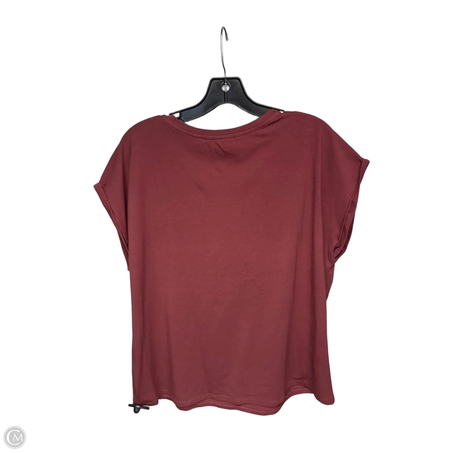 Top Short Sleeve By Clothes Mentor In Maroon, Size: Xl