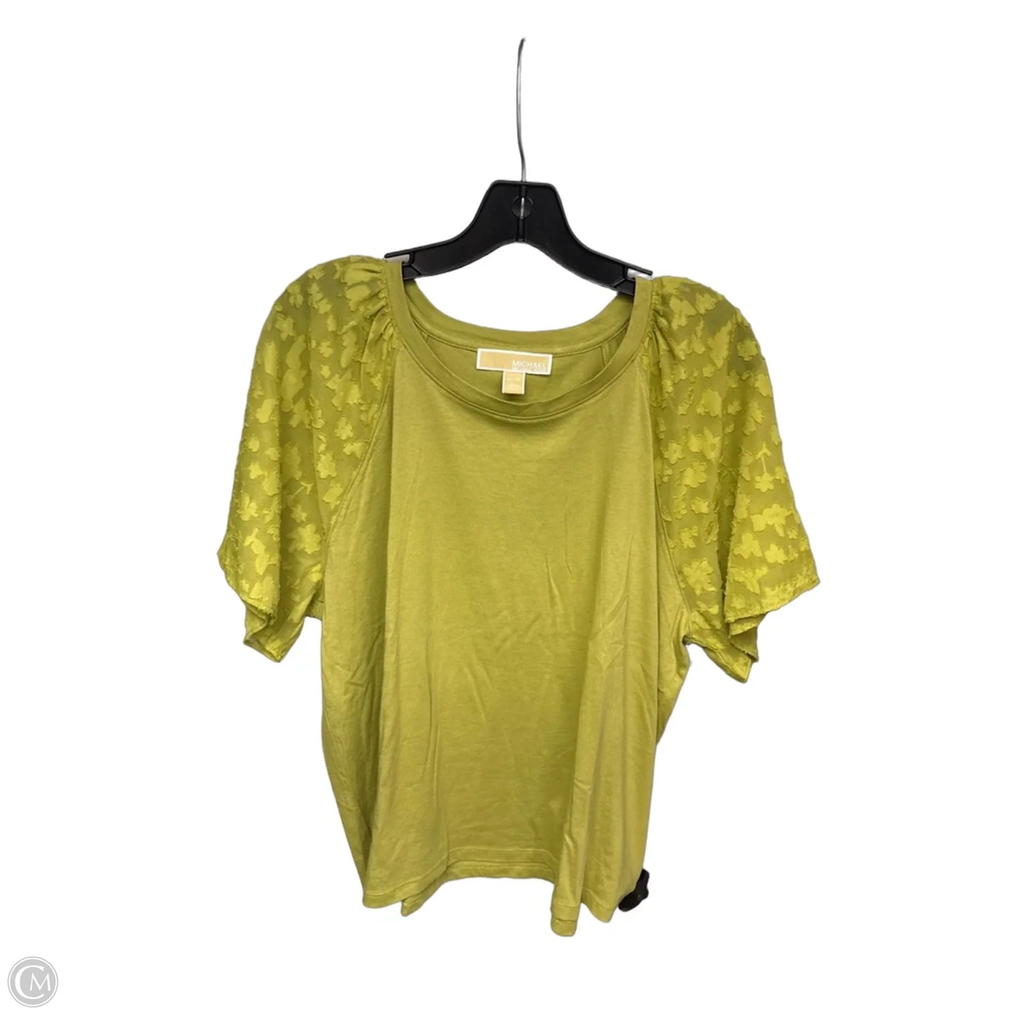 Top Short Sleeve By Michael By Michael Kors In Green, Size: Xl
