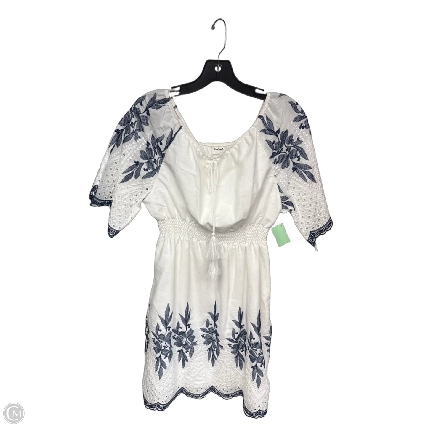 Dress Casual Maxi By Clothes Mentor In Blue & White, Size: L
