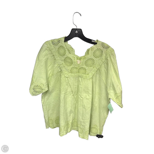 Top Short Sleeve By Logo In Green, Size: L