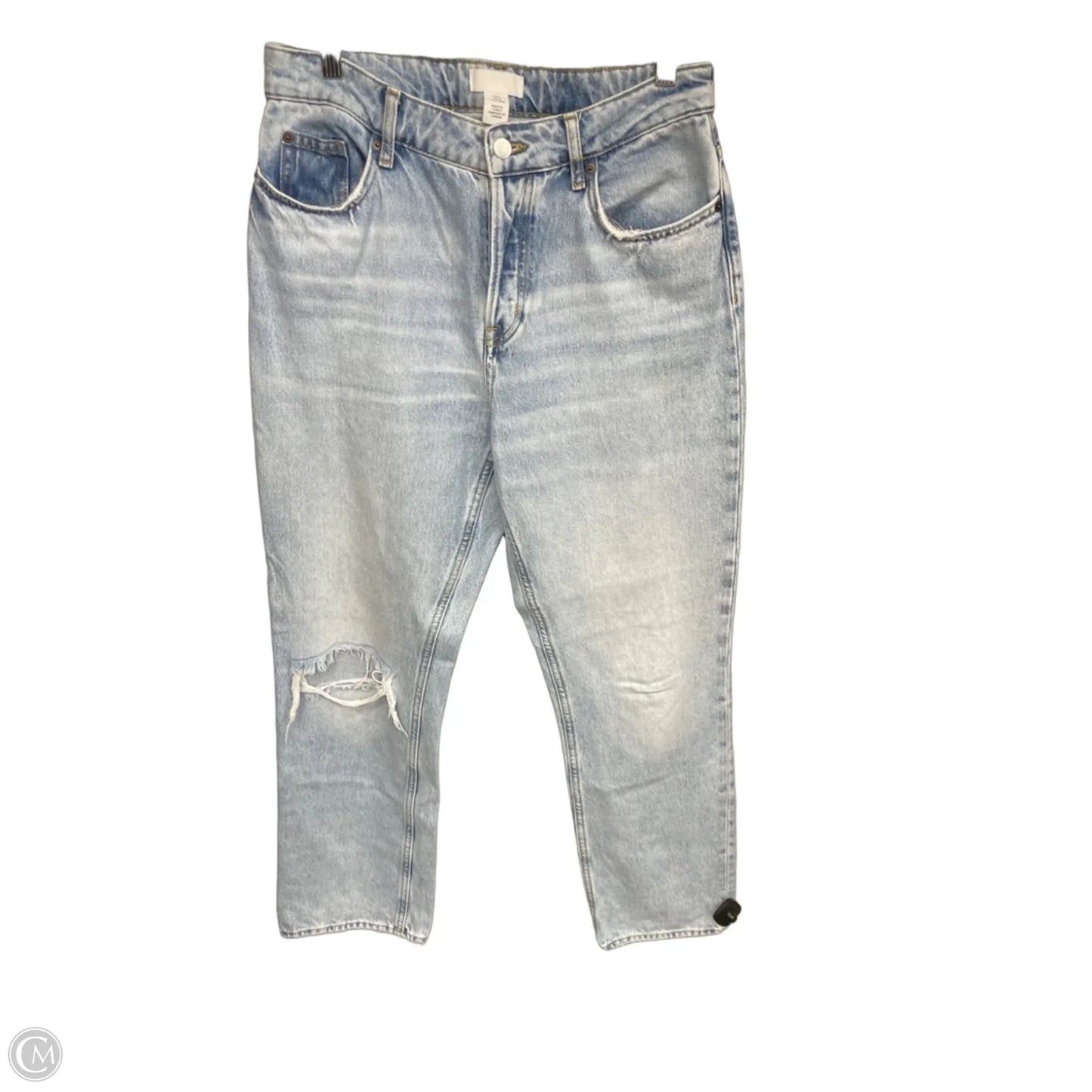 Jeans Straight By H&m In Blue Denim, Size: 10