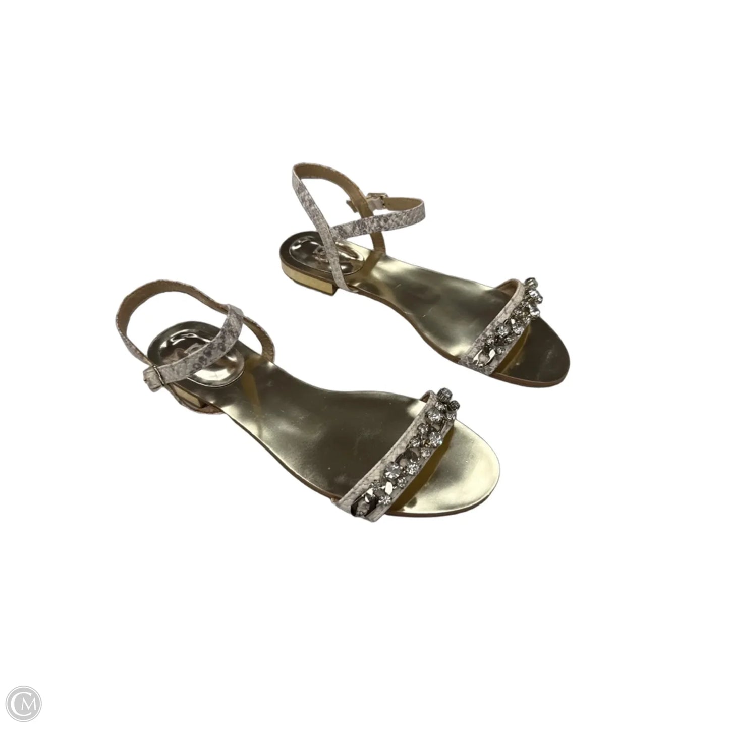 Sandals Flats By Ann Taylor In Gold, Size: 6.5