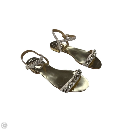 Sandals Flats By Ann Taylor In Gold, Size: 6.5
