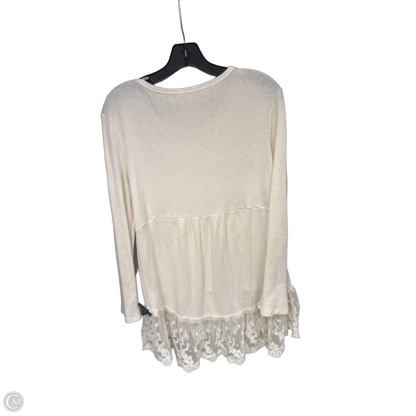 Tunic Long Sleeve By Dylan In Cream, Size: L