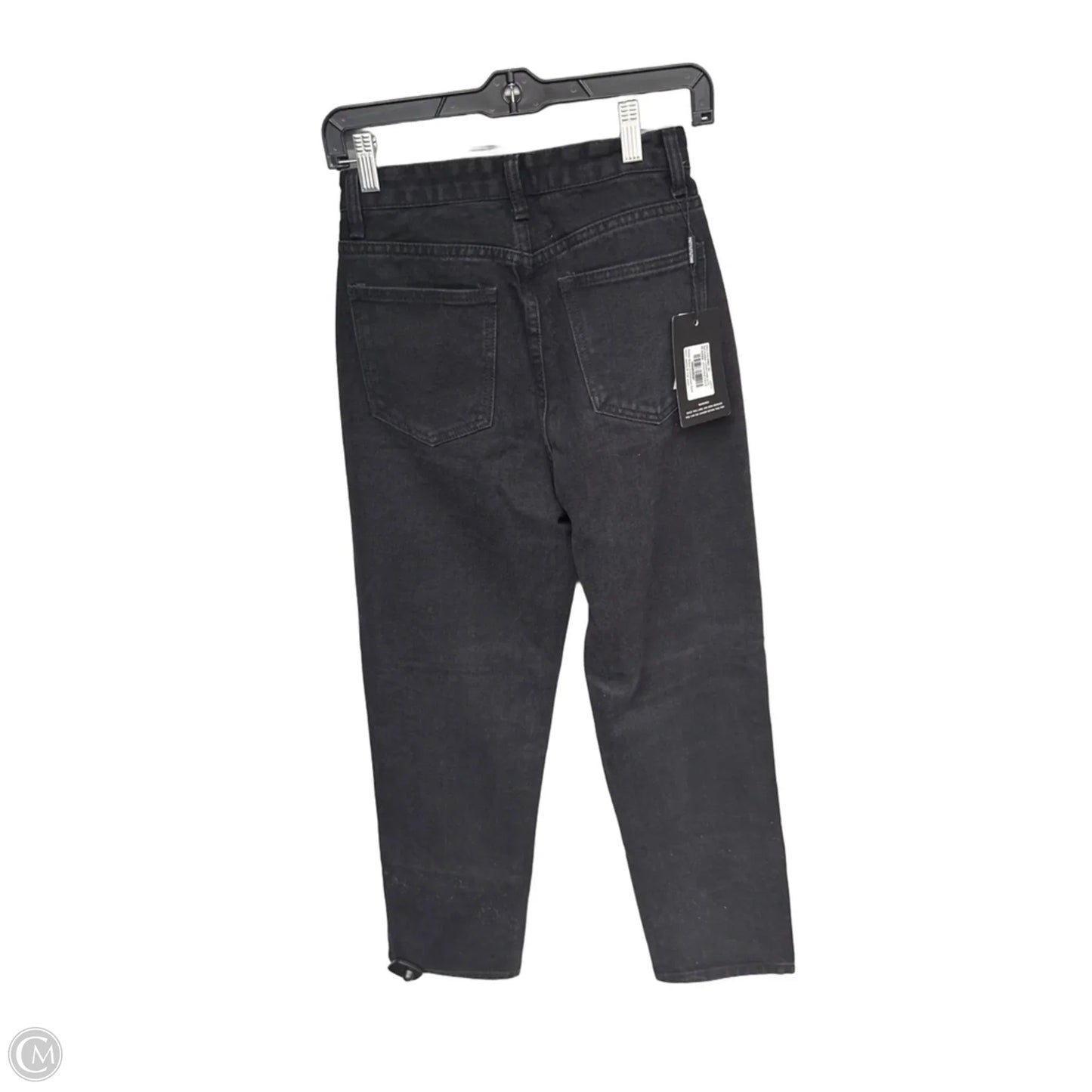 Jeans Straight By Pretty Little Thing In Black Denim, Size: 4