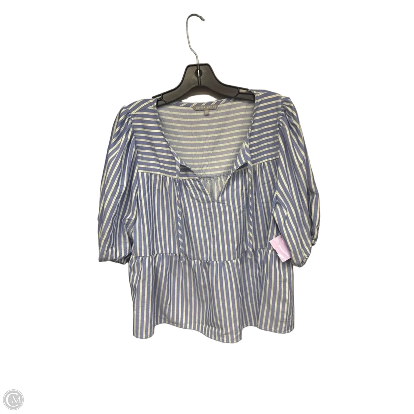 Top Short Sleeve By Clothes Mentor In Striped Pattern, Size: 12