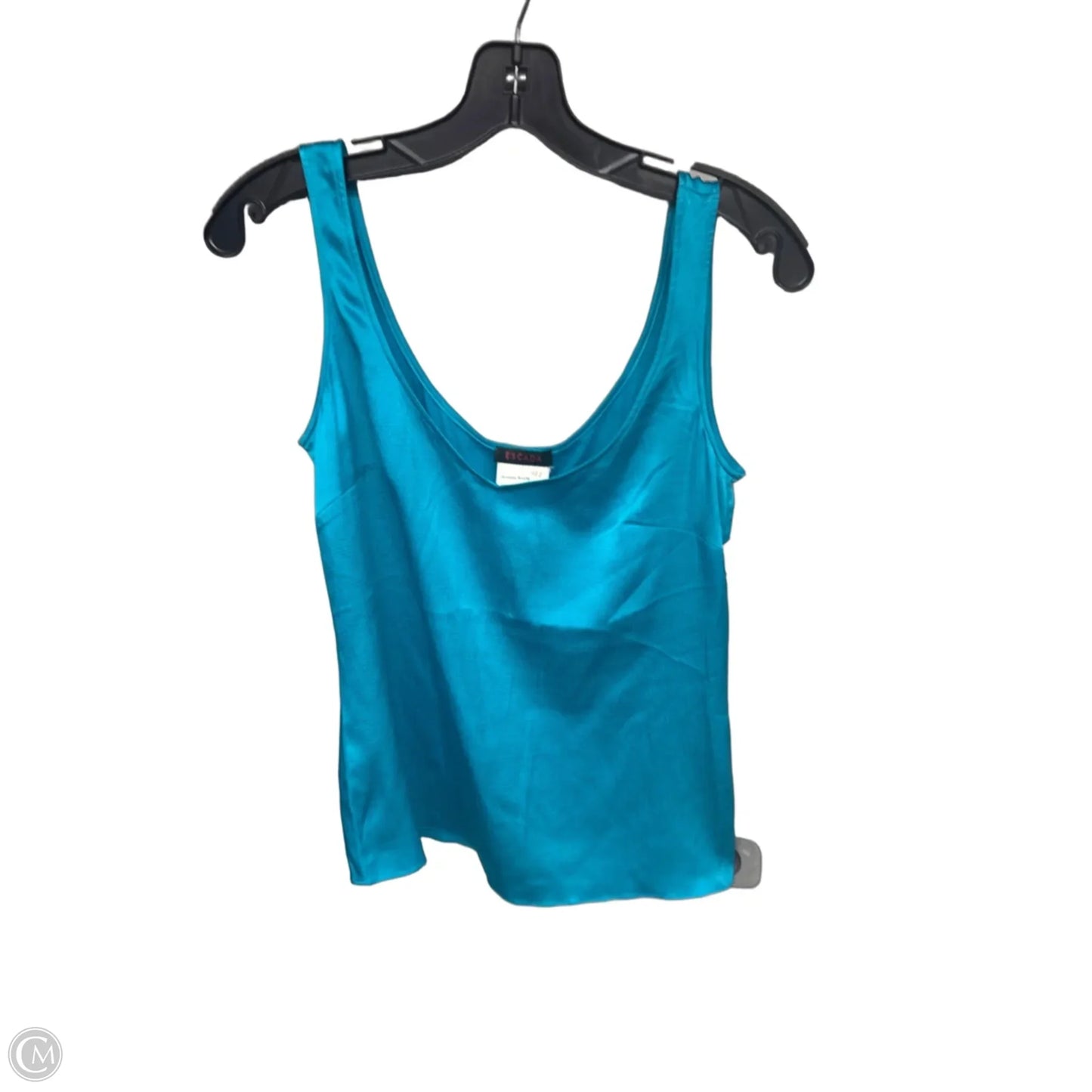 Top Sleeveless Designer By Escada In Aqua