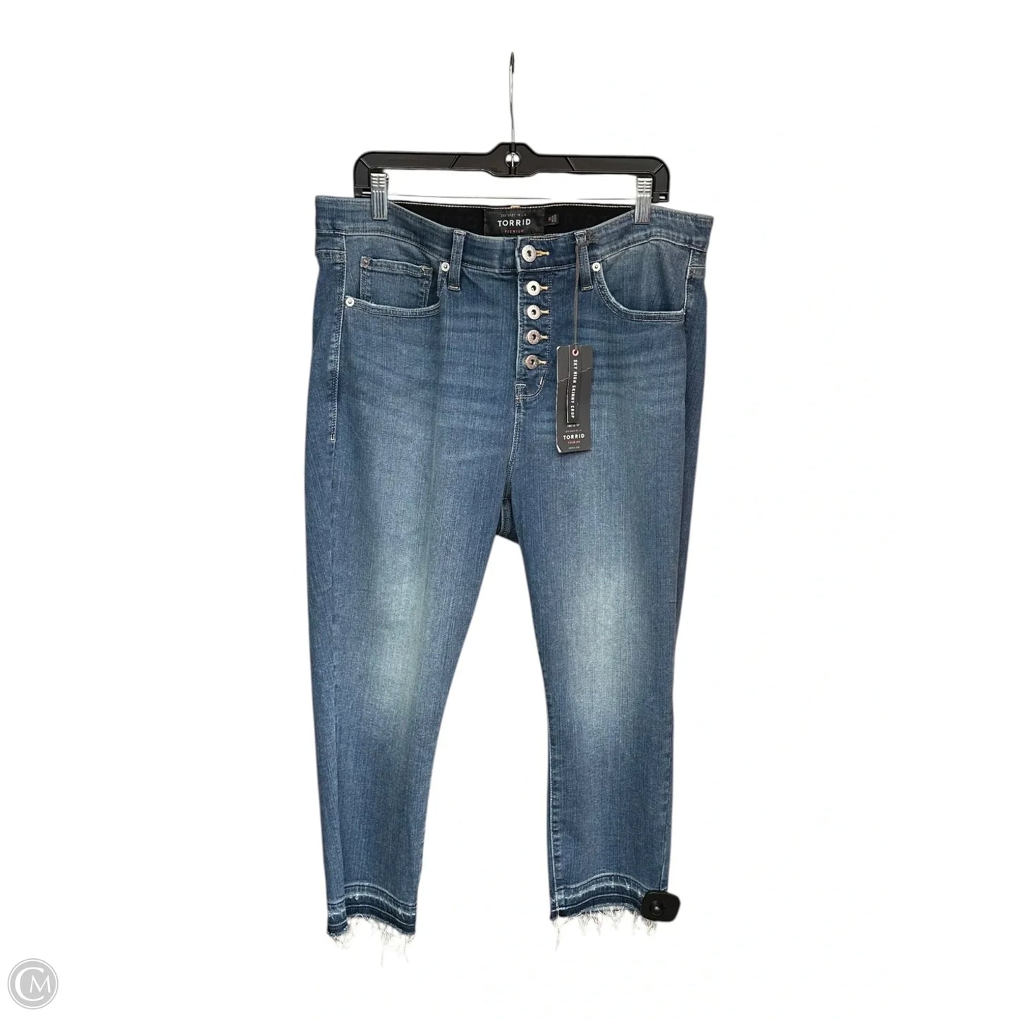 Jeans Skinny By Torrid In Blue Denim, Size: 18