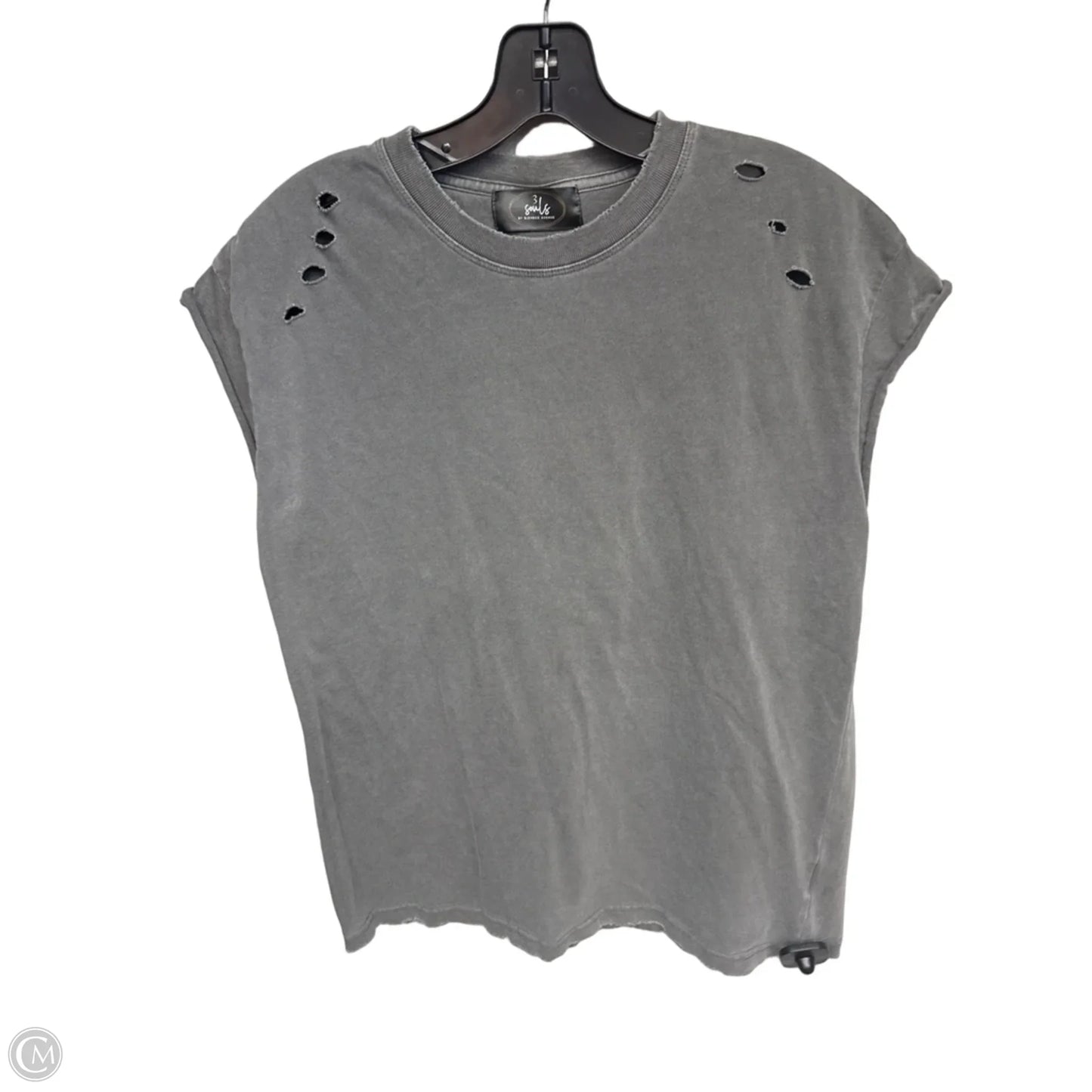 Top Sleeveless By Clothes Mentor In Grey, Size: S