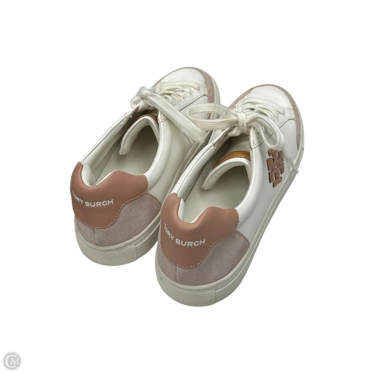 Shoes Designer By Tory Burch In Pink & White, Size: 11