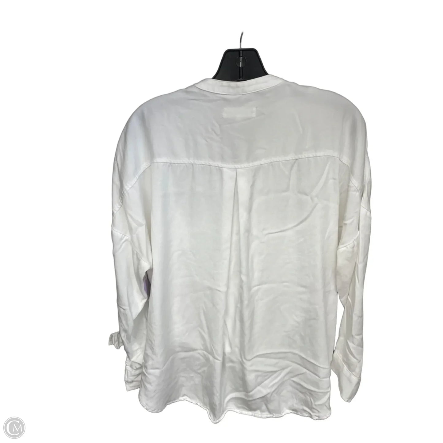 Top Long Sleeve By Lou And Grey In White, Size: S