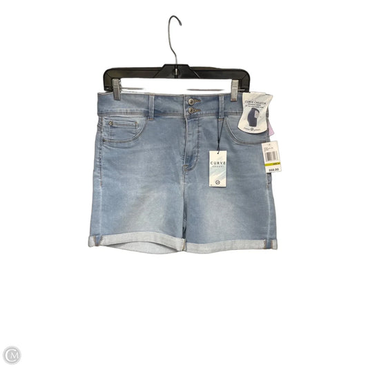 Shorts By Curve Appeal In Blue Denim, Size: 14