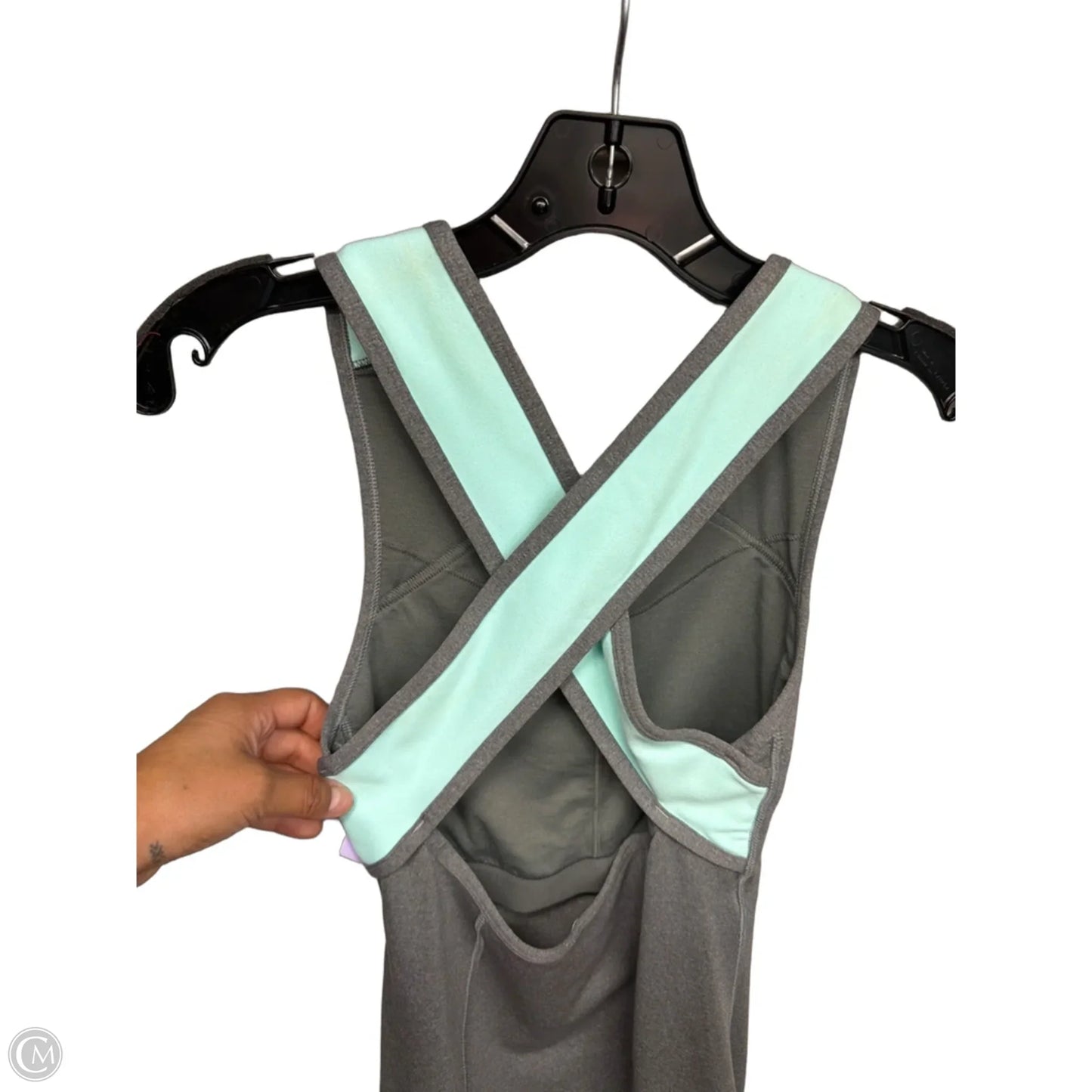 Athletic Dress By Lululemon In Blue & Grey, Size: S