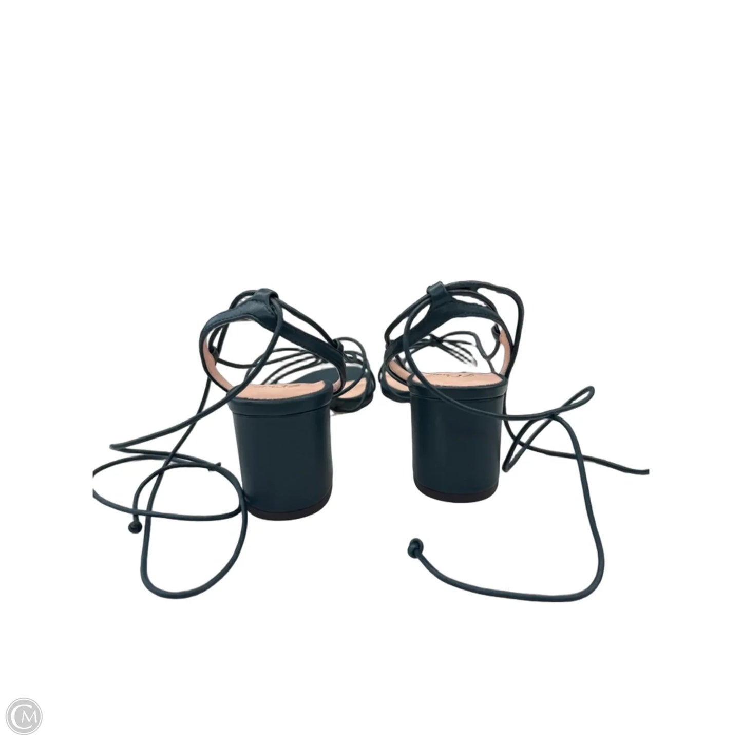 Sandals Heels Block By J. Crew In Green, Size: 7.5