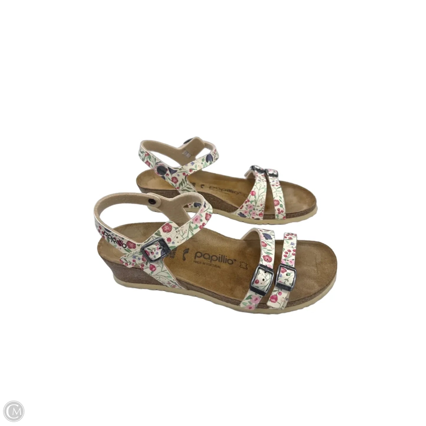Sandals Heels Wedge By Clothes Mentor In Floral Print, Size: 7
