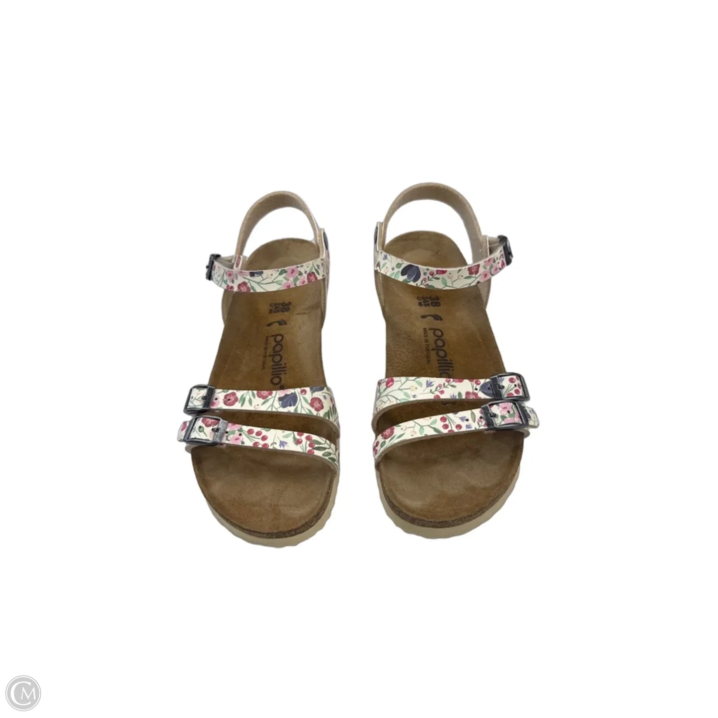 Sandals Heels Wedge By Clothes Mentor In Floral Print, Size: 7