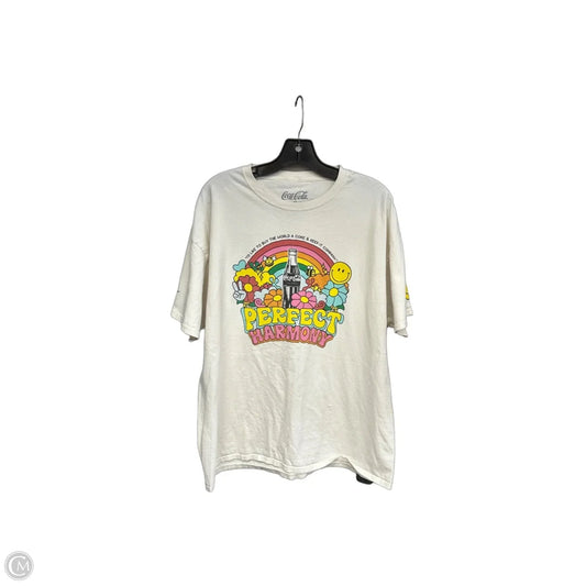 Top Short Sleeve By Clothes Mentor In Pink & Yellow, Size: Xl
