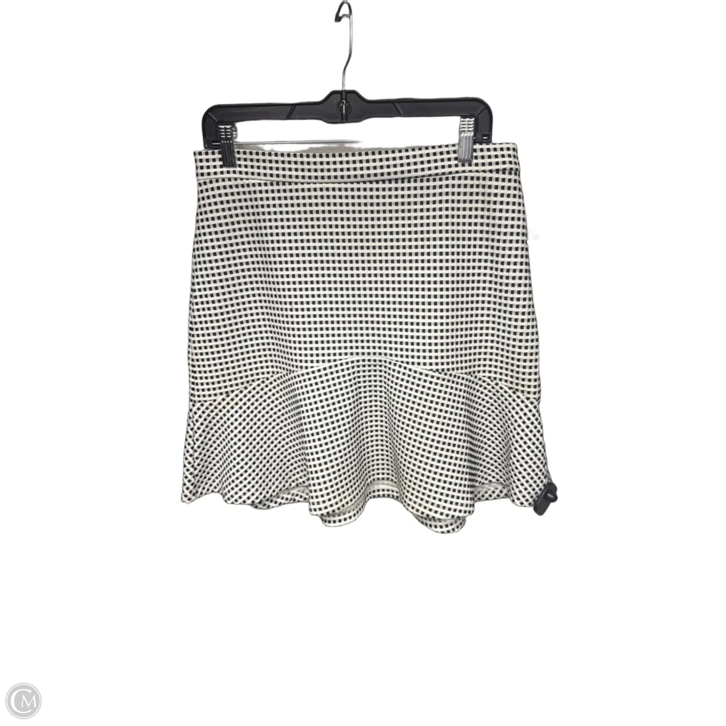 Skirt Midi By Banana Republic In Black & White, Size: 8