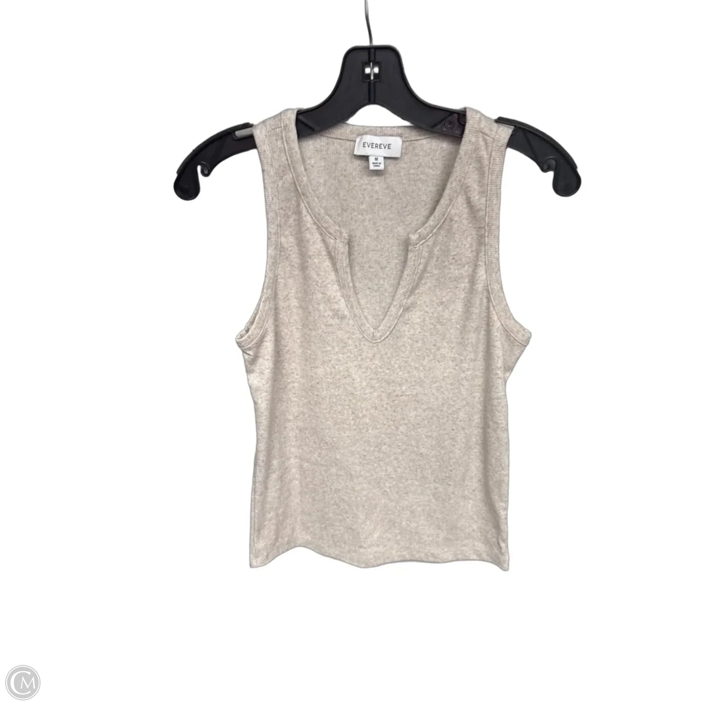Top Sleeveless By Evereve In Beige, Size: M