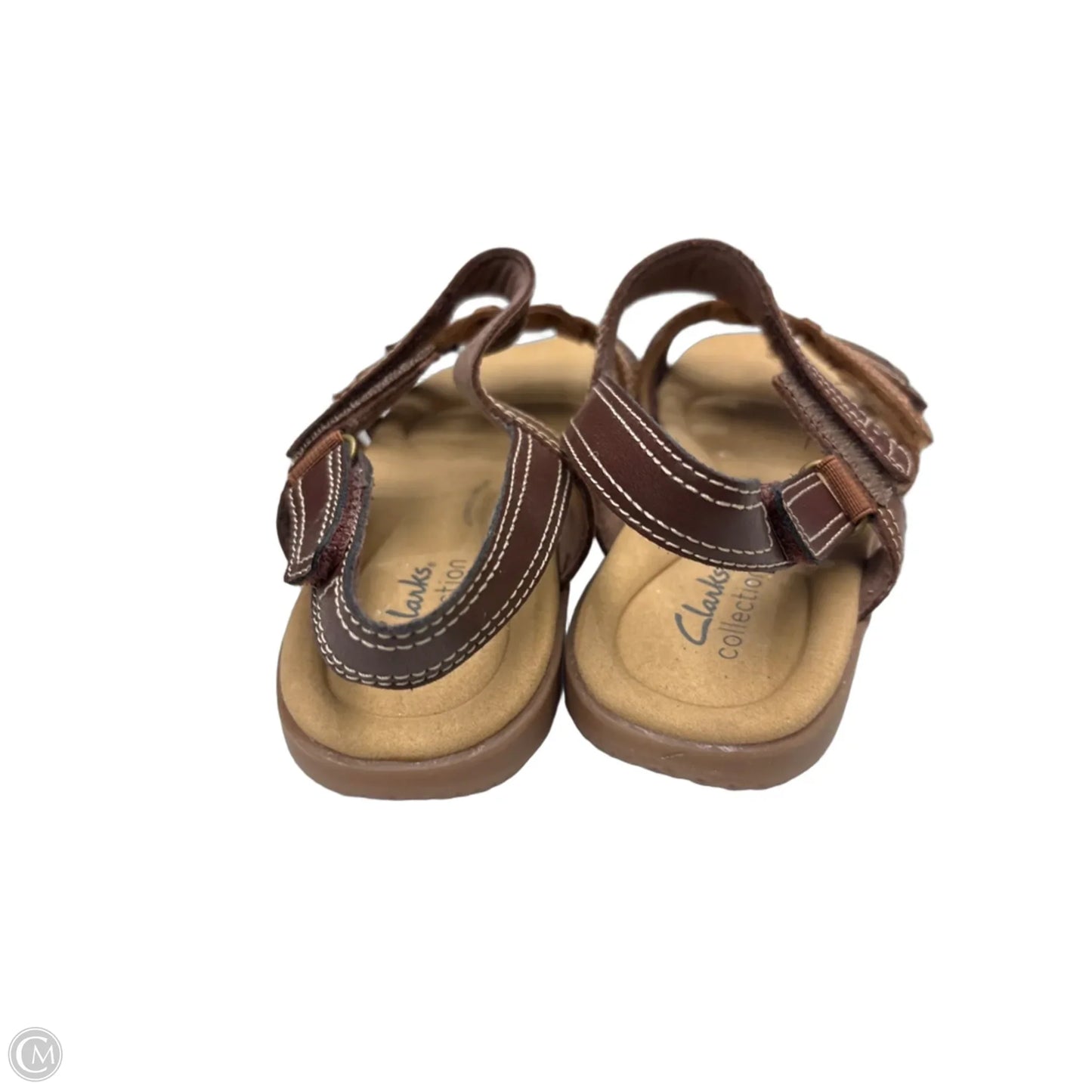 Sandals Flats By Clarks In Brown, Size: 8