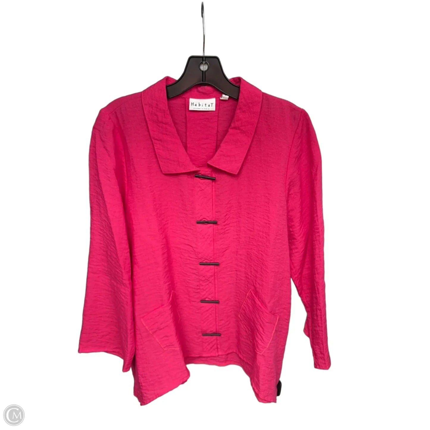 Top Long Sleeve By Habitat In Pink, Size: M