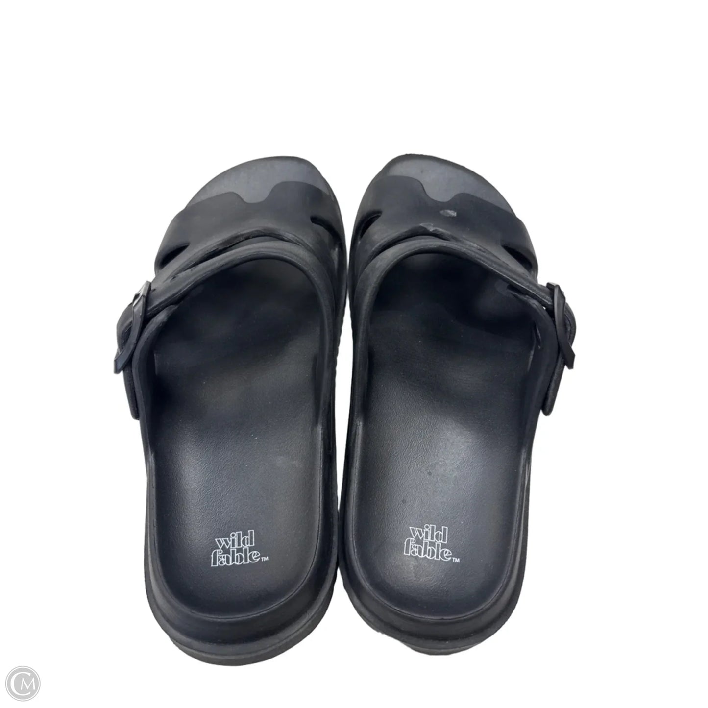 Sandals Flats By Wild Fable In Black, Size: 9