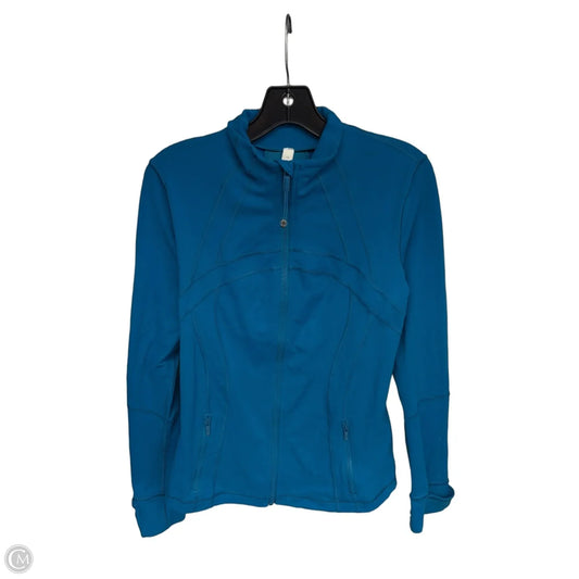 Athletic Jacket By Lululemon In Teal, Size: 10