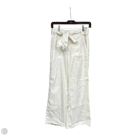 Pants Linen By Banana Republic In White, Size: 2p