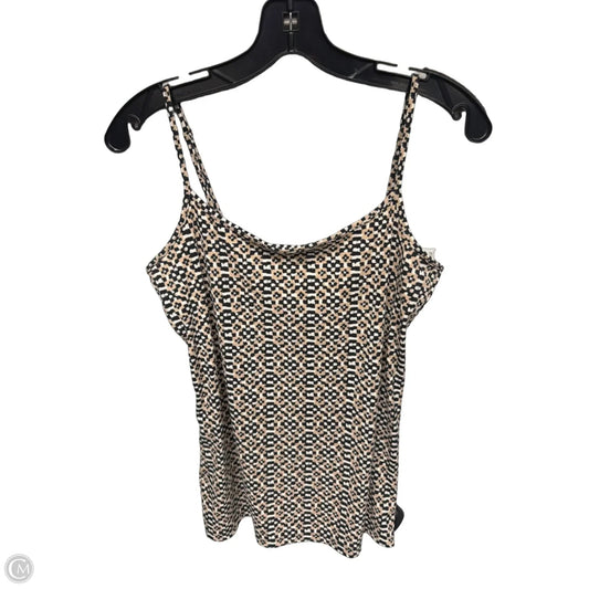 Tank Top By Loft In Black & Tan, Size: M